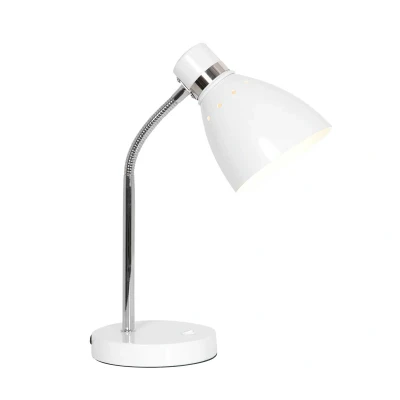 Afbeelding van Steinhauer tafellamp Spring wit metaal 14 cm E27 fitting 3391W