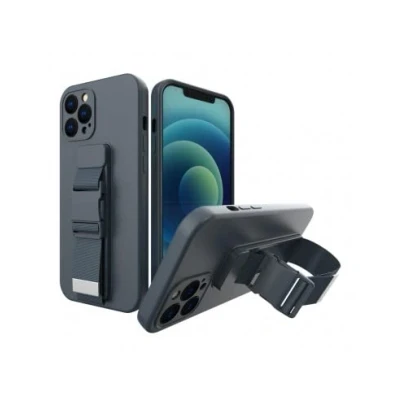 Afbeelding van Touwhoes gelhoes met sleutelkoord ketting handtas Xiaomi Redmi Note 10 5G / Poco M3 Pro marineblauw