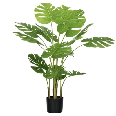 Afbeelding van HOMCOM Künstliche Monstera Pflanze mit Blumentopf 830 800V00