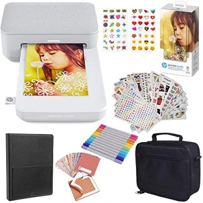 Afbeelding van HP Sprocket Studio 4 x 6 inch instant fotoprinters (wit) Beginnerskit