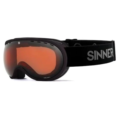 Afbeelding van Skibril Sinner Vorlage S Mat Black Double Orange Vent
