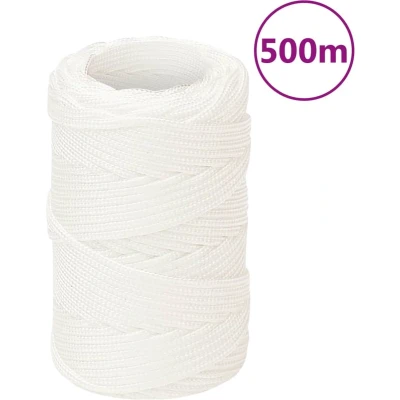 Afbeelding van vidaXL Boottouw 2 mm 500 m polypropyleen volwit