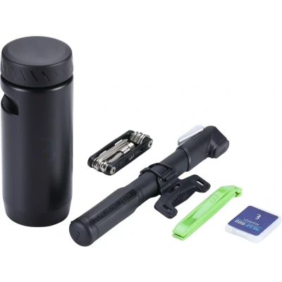 Afbeelding van BBB Cycling CombiSet Tools &amp; Tubes Bidonhouder Met Gereedschapsset Bidon Fiets Zwart Maat L BSB 64