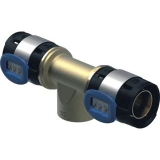 Afbeelding van Geberit FlowFit perskoppeling T stuk 32 x 3/4 met