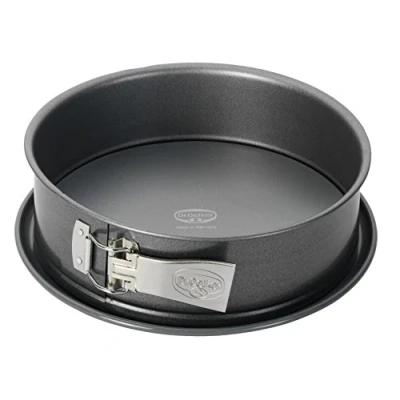 Afbeelding van Dr. Oetker 2608 springvorm Ø 24 cm, lekvrije cakevorm, ronde bakvorm van staal met keramisch versterkte antiaanbaklaag (kleur: grijs), hoeveelheid: 1 stuk