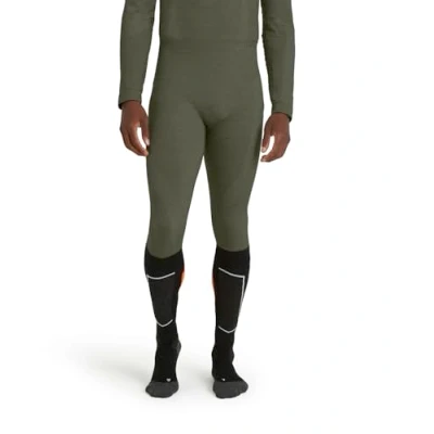 Afbeelding van FALKE Heren Broek van onderlaag Wool Tech Long M TI Wol Functioneel material Sneldrogend 1 Stuk, Groen (Olive 7830), XL
