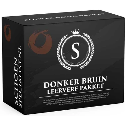 Afbeelding van Brush leerverf pakket 022 Donker bruin