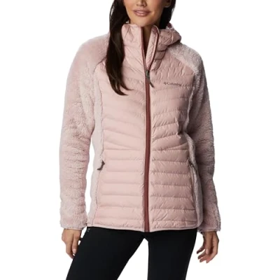 Afbeelding van Columbia hybride pufferjas met volledige ritssluiting voor dames, Powder Lite Sherpa
