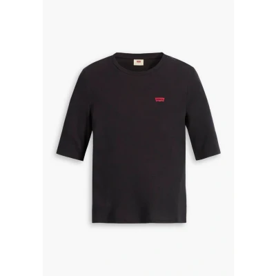 Afbeelding van Levi&#039;s LUCA SLIM TEE Tshirt basic, Dames, Maat: XXS, Caviar