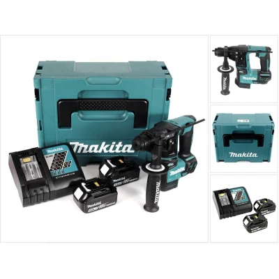 Afbeelding van Makita DHR 171 RTJ accuklopboormachine Brushless SDS Plus 18V 1.2 J + 2x accu 5.0Ah lader Makpac