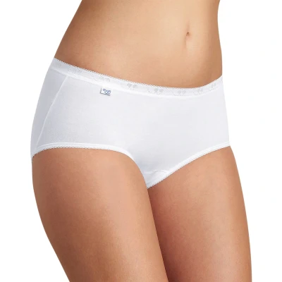 Afbeelding van sloggi Basic+ midislip (set van 4) wit