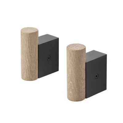 Afbeelding van Muuto Attach haak 2 pack Oak black