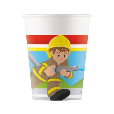 Afbeelding van Brandweer Bekers 200ml 8 stuks
