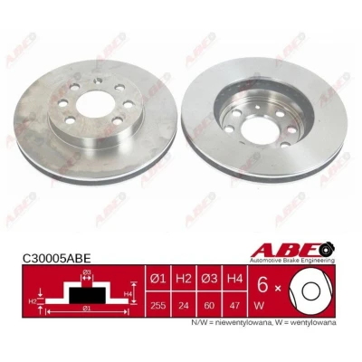 Afbeelding van ABE Remschijven C30005ABE