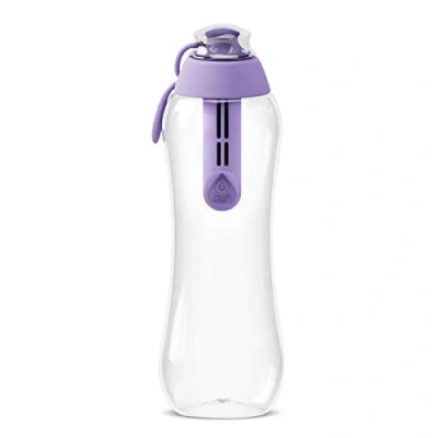 Afbeelding van DAFI Soft filterfles, 1 koolstoffilter, heide, 0,5 l, ideaal voor school, werk, sportschool, reizen, milieuvriendelijk, egaliseert smaak en geur van chloor, ergonomisch, robuust, afsluitende kurk,