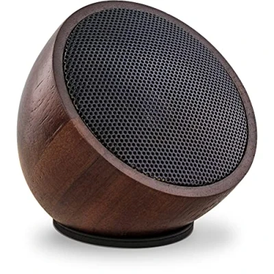 Afbeelding van InLine 55380H woom, Mini Bluetooth walnoothouten luidspreker, 52 mm