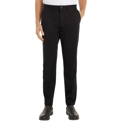 Afbeelding van Tommy Hilfiger Heren Harlem Chino Satin MW0MW36708, Chino, Zwart, 3630, Zwart (zwart), 30W / 36L