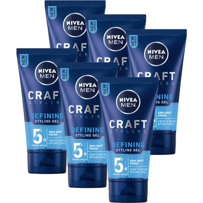 Afbeelding van 3x Nivea Men Styling Matte Gel 150 ml