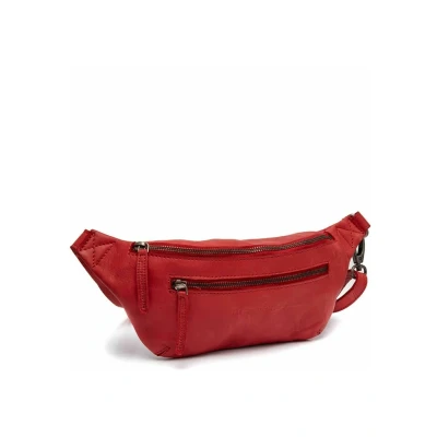 Afbeelding van The Chesterfield Brand Leren Heuptas Rood Severo