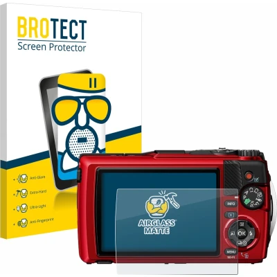 Afbeelding van BROTECT Antireflecterende Glas Screen Protector Mat voor Olympus OM System Tough TG 7 Schermbeschermer [Beschermglas Folie niet Gehard Glas]