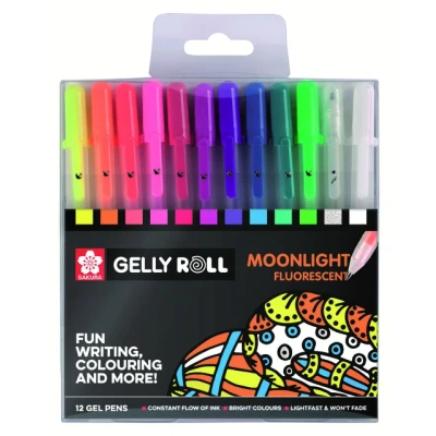Afbeelding van Gelschrijver Sakura Gelly Roll Moonlight blister à 12 stuks assorti