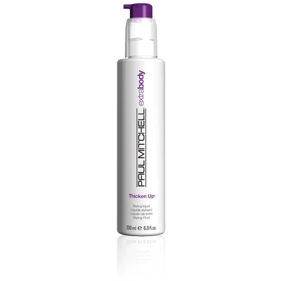 Afbeelding van Paul Mitchell Extra Body Thicken Up verdikkende haarvloeistof voor meer glans en volume, professionele haarstyling, ideaal fijn haar, 200 ml