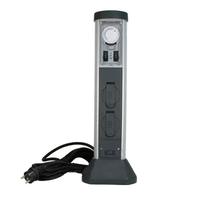 Afbeelding van Tuinpaal 2x contactdoos + Timer