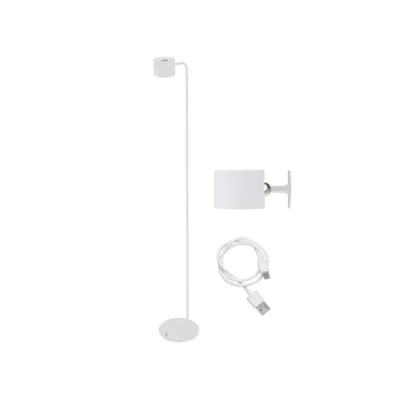 Afbeelding van BEPER P201UTP305 Lumì oplaadbare lamp, Vloer en tafellamp, In hoogte verstelbaar, Wandaccessoire, Inclusief USB kabel, Aanraakschakelaar aan, Wit