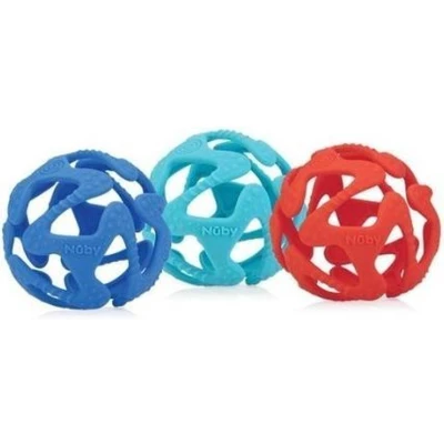 Afbeelding van Nuby Silicone bijtbal 3 maanden+ 1 stuks