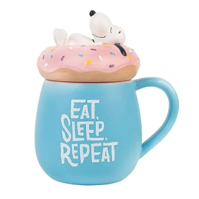Afbeelding van Grupo Erik 3D Keramische Mok Snoopy Koffiemok met deksel Theemok 500 ml Officiële licentie