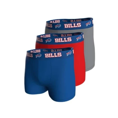Afbeelding van NFL BILLS Boxers 3 pack Blauw Rood Grijs Maat L