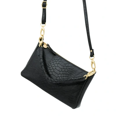 Afbeelding van MOSZ Coco S Crossbody Jungle Black Dull Light Gold