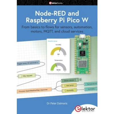 Afbeelding van Node RED and Raspberry Pi Pico W: from basics to flows for sensors, automation, motors, MQTT, cloud services