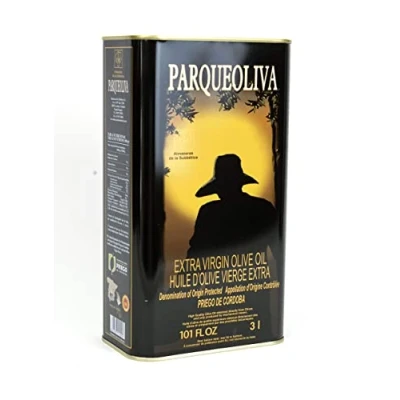 Afbeelding van PARQUEOLIVA Spaanse Extra Olijfolie van eerste persing (Picuda en Hojiblanca variëteiten) Blik 3 liter