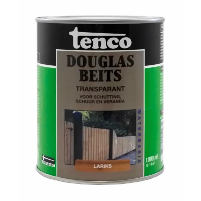 Afbeelding van Tenco Douglasbeits Transparant 1 ltr lariks Buiten onderhoud
