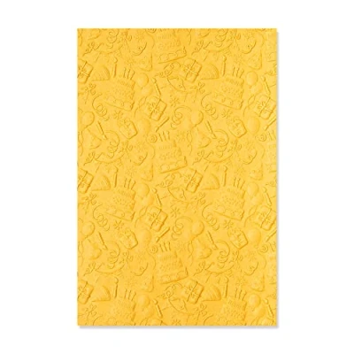 Afbeelding van Sizzix 3 D Textured Impressions Emb. Folder Celebrate 665402 Kath Breen (01 22)