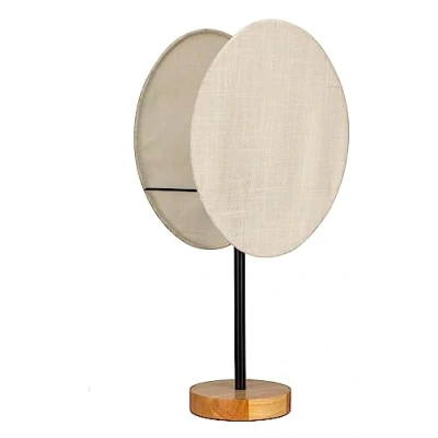 Afbeelding van Pauleen 48297 tafellamp Boho Darling E27 max. 20 W beige metaal, stof, hout nachtlamp