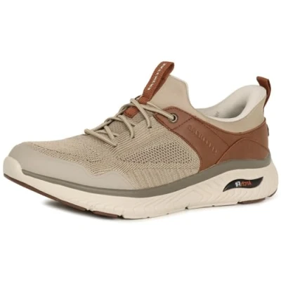 Afbeelding van Skechers Instapper Arch Fit Crosser Emeric 205340/TPBR Taupe Bruin