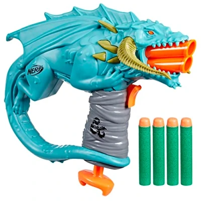 Afbeelding van Nerf Dungeons &amp; Dragons Rakor blaster en 4 Elite 2.0 darts, D&amp;D