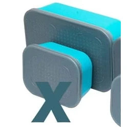 Afbeelding van Drennan DMS STD Bait Box Aqua (met gaatjes) Maat : 1 Pint