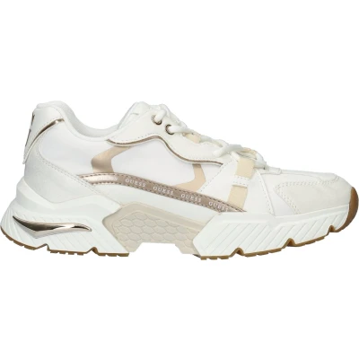 Afbeelding van Guess Carrli Sneakers laag, Dames, Maat: 40, White/sand Imitatieleer/ textiel