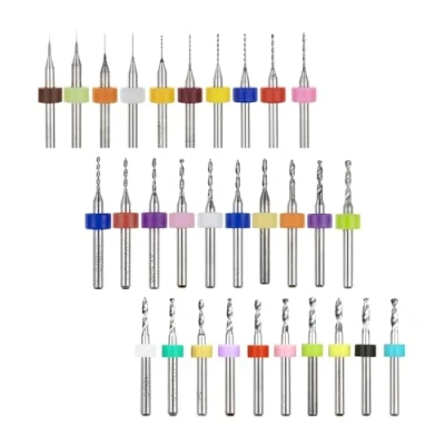 Afbeelding van 30pcs Nozzle Cleaning Tool Kit, 0,1 mm tot 3,0 PCB Carbide Gereedschap Roterende CNC Graveren Sieraden Set
