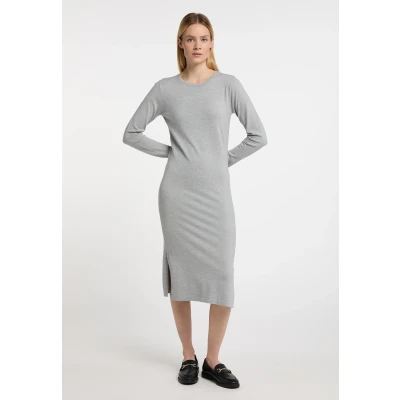 Afbeelding van Gebreide jurk DREIMASTER XL/XXL / Grijs Melange 50% Viscose 28% Polyester 22% Nylon