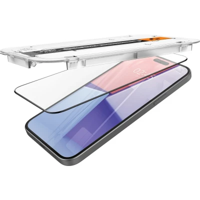 Afbeelding van Spigen EZ Fit GLAS.tR iPhone 15 Plus Screen Protector Zwart (2 Pack)