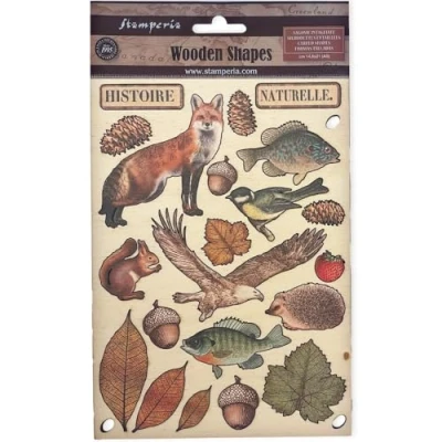 Afbeelding van Stamperia Forest Colored Wooden Shape A5 (KLSP171)