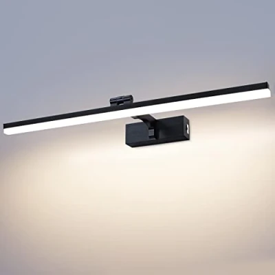 Afbeelding van TYhogar Badkamer LED Spiegellamp 60cm 3000K/4500K/6000K 3 Kleurtemperatuur Instellingen Wand 180 Draaibare Wandlamp 1320LM 12W IP44 Binnen Beeld Lamp