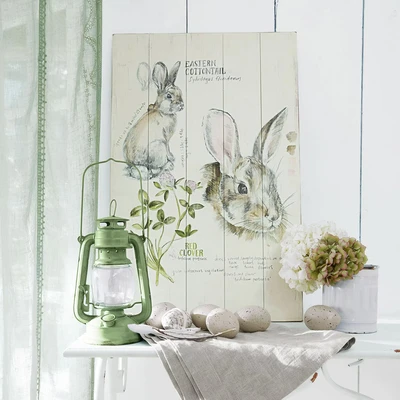 Afbeelding van LOBERON Decoboard Luppis wit/grijs