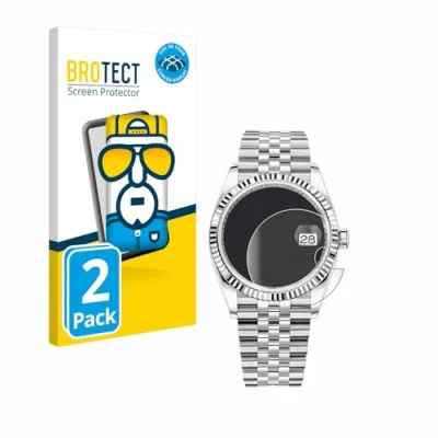Afbeelding van BROTECT Schermbeveiliging voor volledig scherm, Smartwatch beschermfolie, Transparant