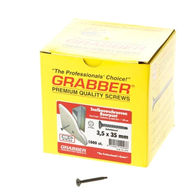 Afbeelding van Grabber gipsplaatschroef met boorpunt 3.5 x 35 mm 1000 stuks