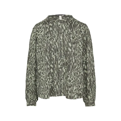 Afbeelding van QS Blouse, Dames, Maat: 32, Salbeigrün